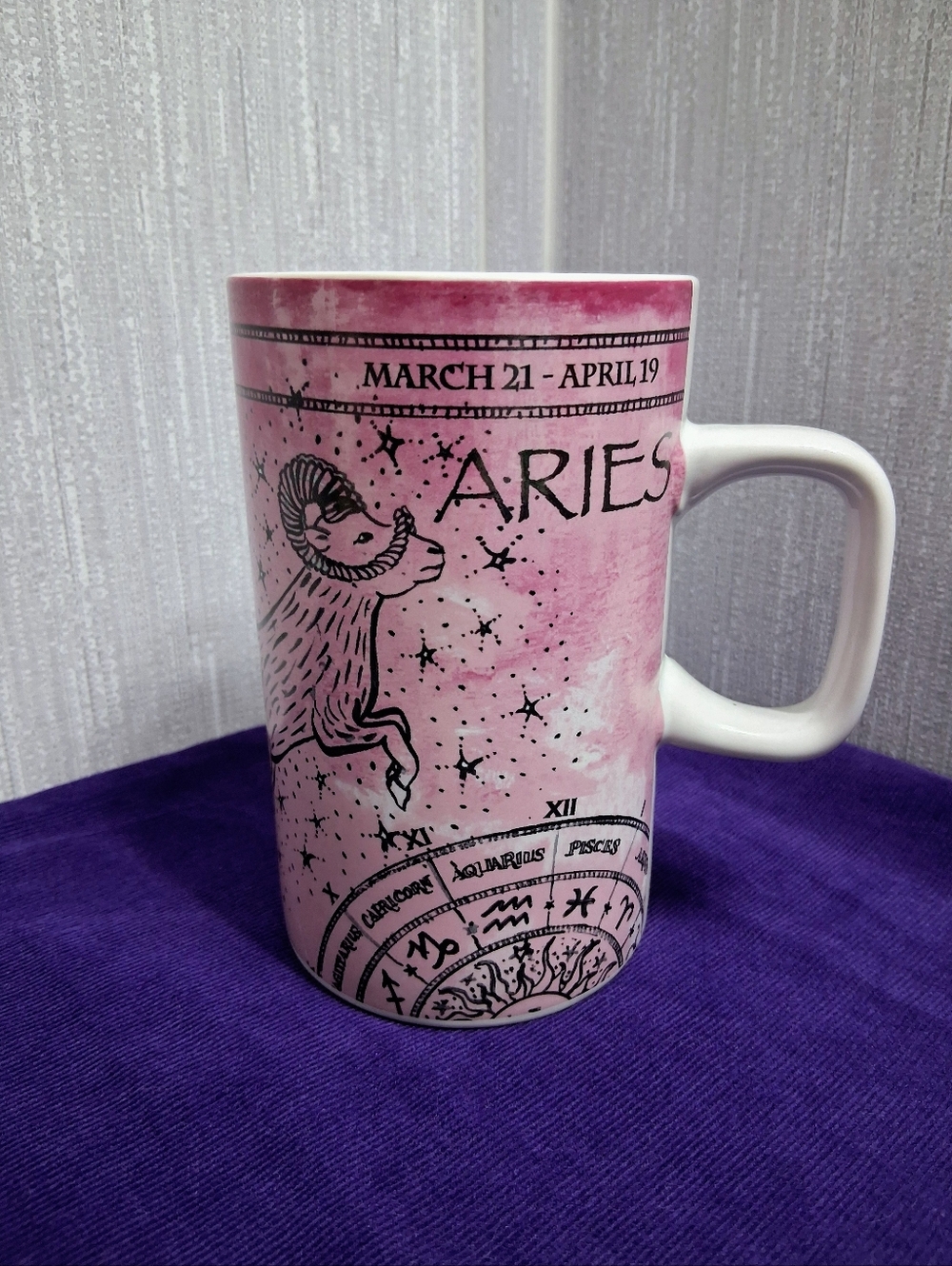 Fisher Stoneware Aries Zodiac Mug Coffee Tea